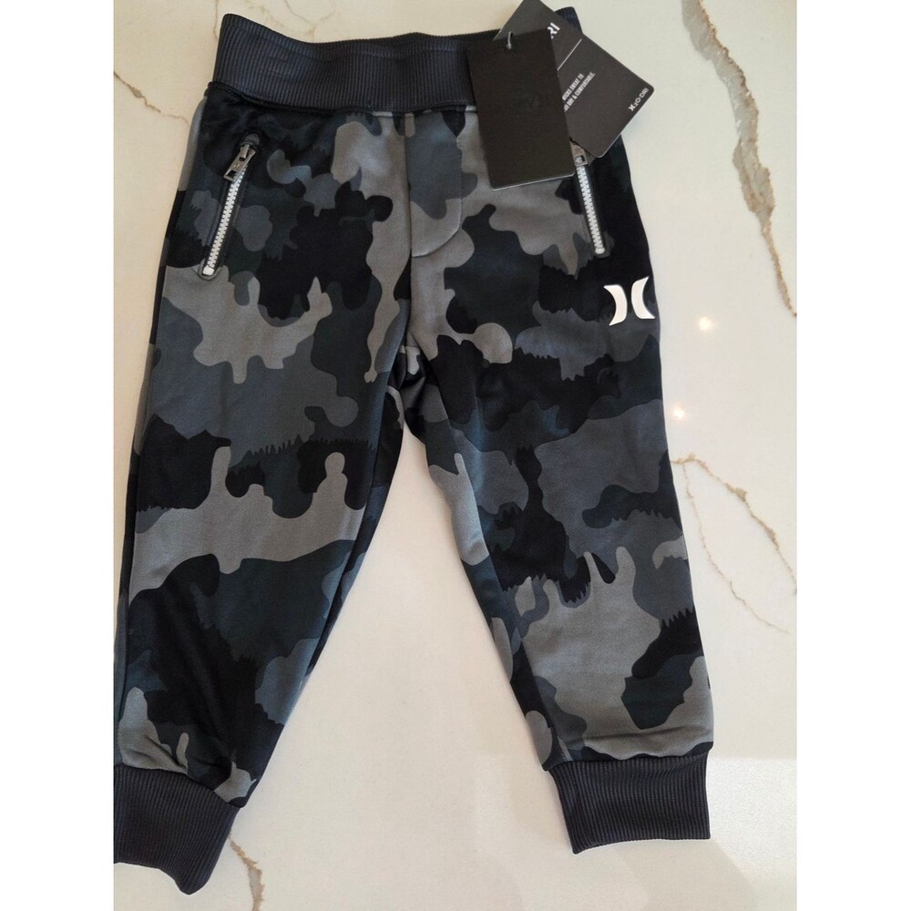 Hurley Boys Grey Camo Jogger Pants 2T NWT 2O-DRI Athletic Sweatpants